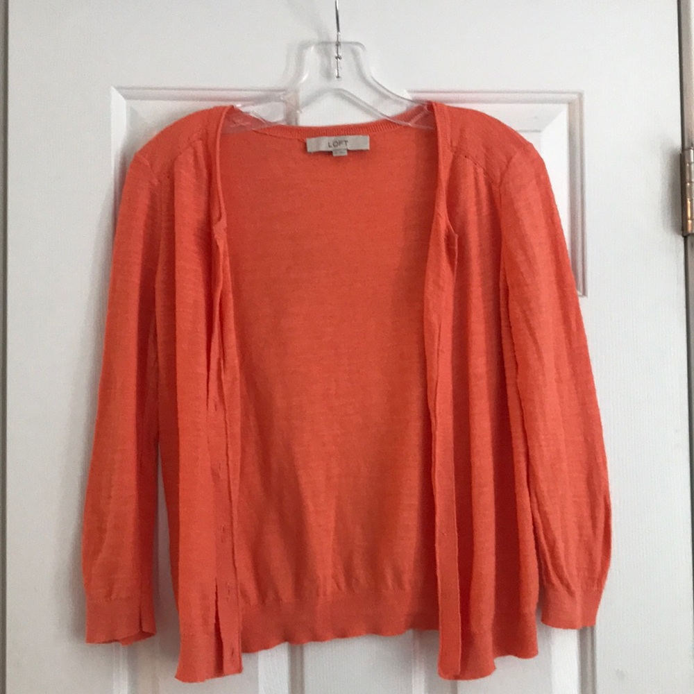 Loft Peach Cardigan S